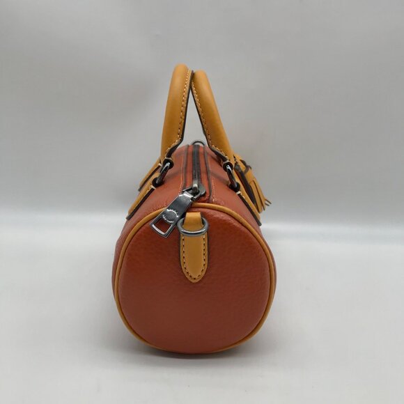 Coach Orange Pebbled Leather Lacey Crossbody Bag CB876 - Picture 3 of 11